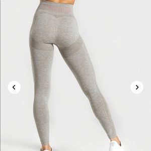 Gymshark- High Waisted Flex Leggings Khaki/Marl